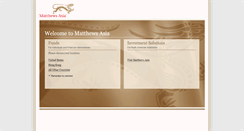 Desktop Screenshot of matthewsasia.com